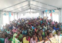 AIRD Hands Over Bedsheets and Crocheted Wools to Women and Girls at Friendly Space in Fangak.