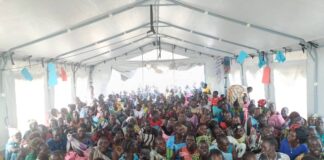 AIRD Hands Over Bedsheets and Crocheted Wools to Women and Girls at Friendly Space in Fangak.